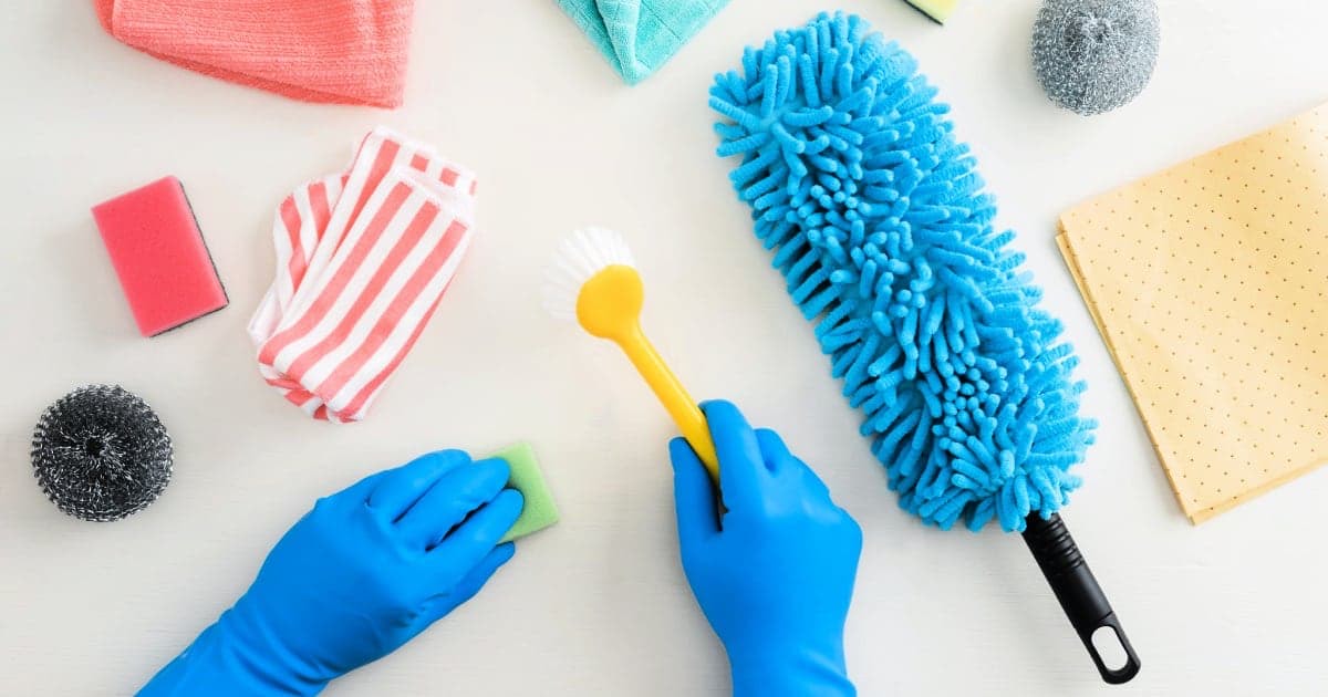 clean & disinfect your cleaning tools, how to clean house fast